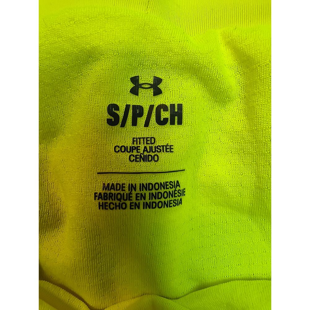 Vibrant Under Armour Neon Green Running Shorts - Size S - Picture 2 of 7